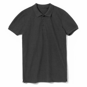 Рубашка поло мужская PHOENIX MEN, черный меланж