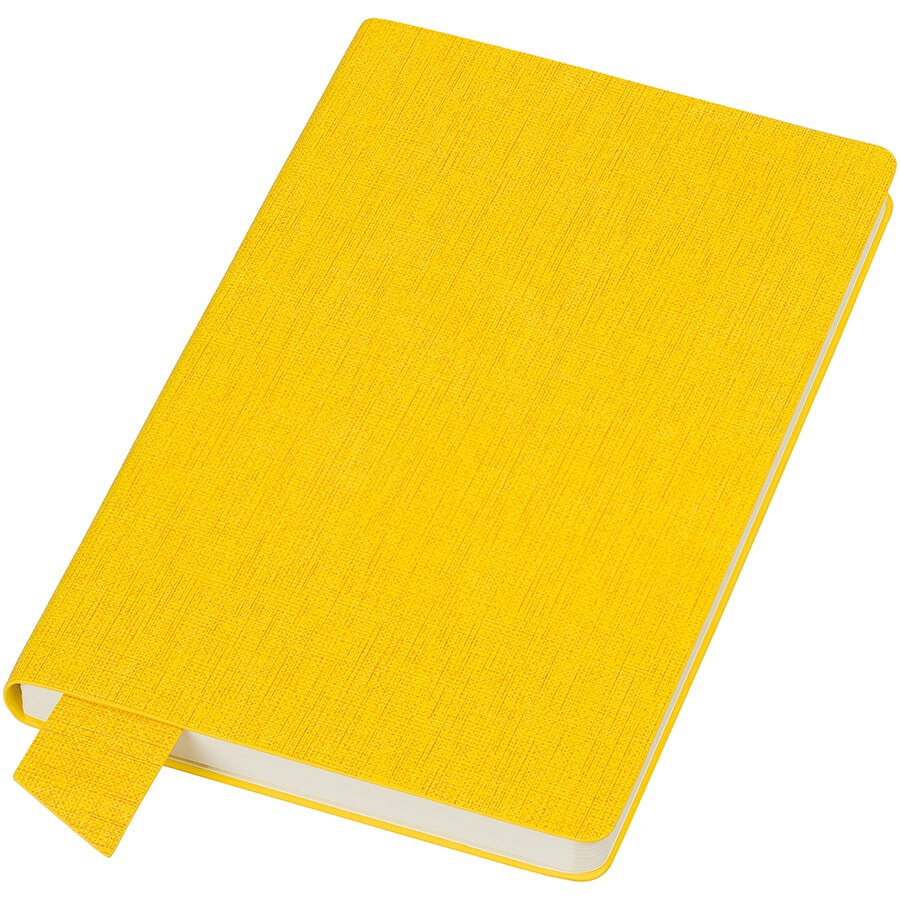 Бизнес-блокнот А5  &quot;Provence&quot;, желтый , мягкая обложка, в клетку