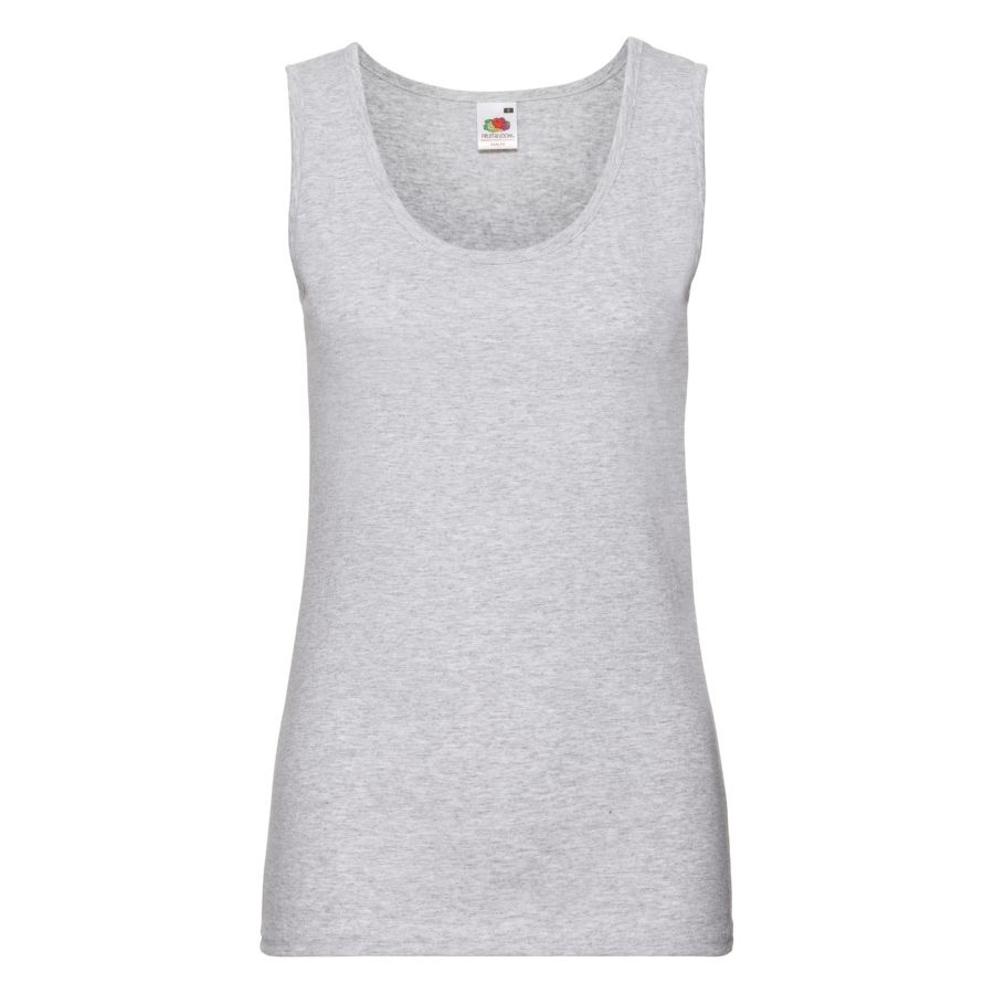 Майка женская &quot;Lady-Fit Valueweight Vest&quot;, серо-лиловый_XS, 100% х/б, 160 г/м2