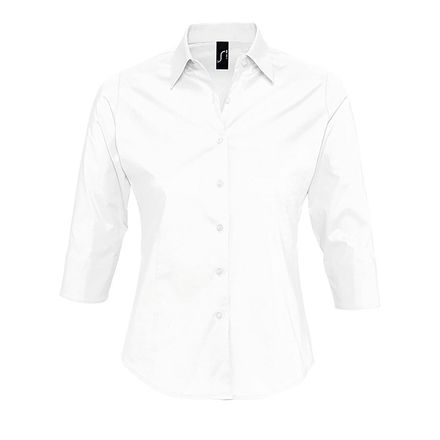 Рубашка женская &quot;Effect&quot;, белый_XXL, 97% х/б, 3% п/э, 140г/м2