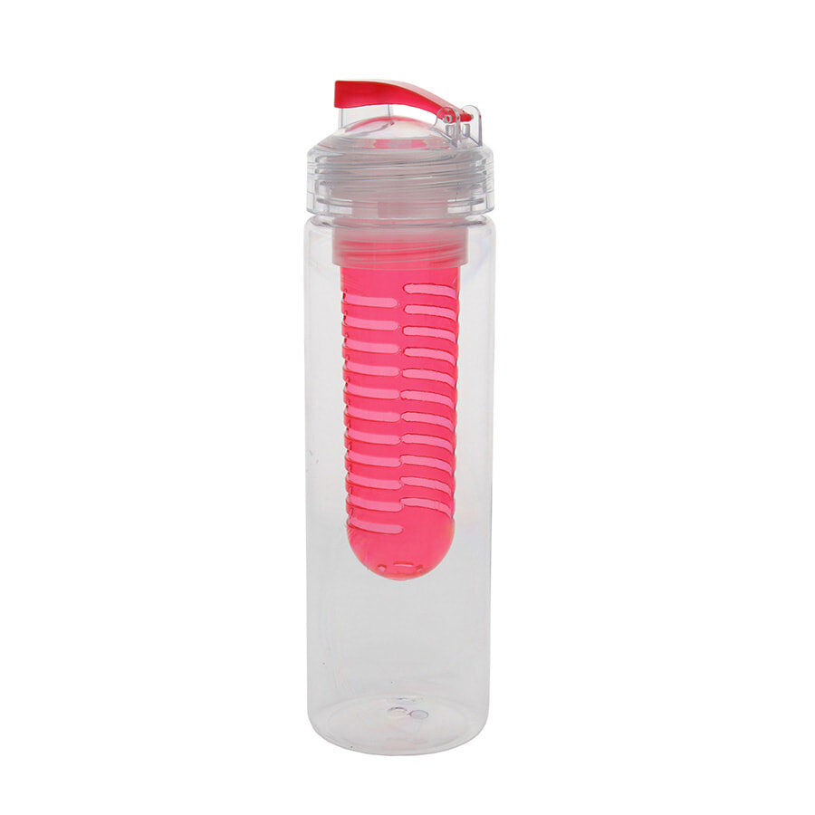 Бутылка для воды &quot;Frutti&quot;, пластиковая, с контейнером для ягод и фруктов, 700 мл., красный
