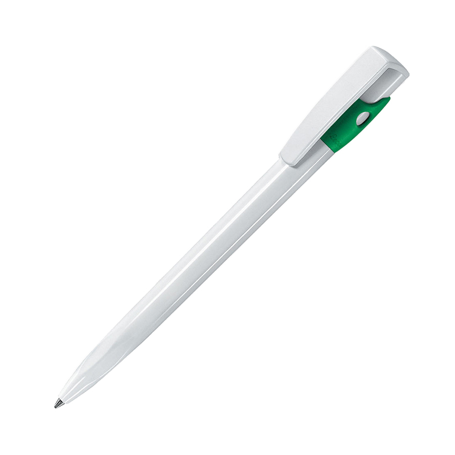 KIKI, ручка шариковая, ярко-зеленый/белый, пластик