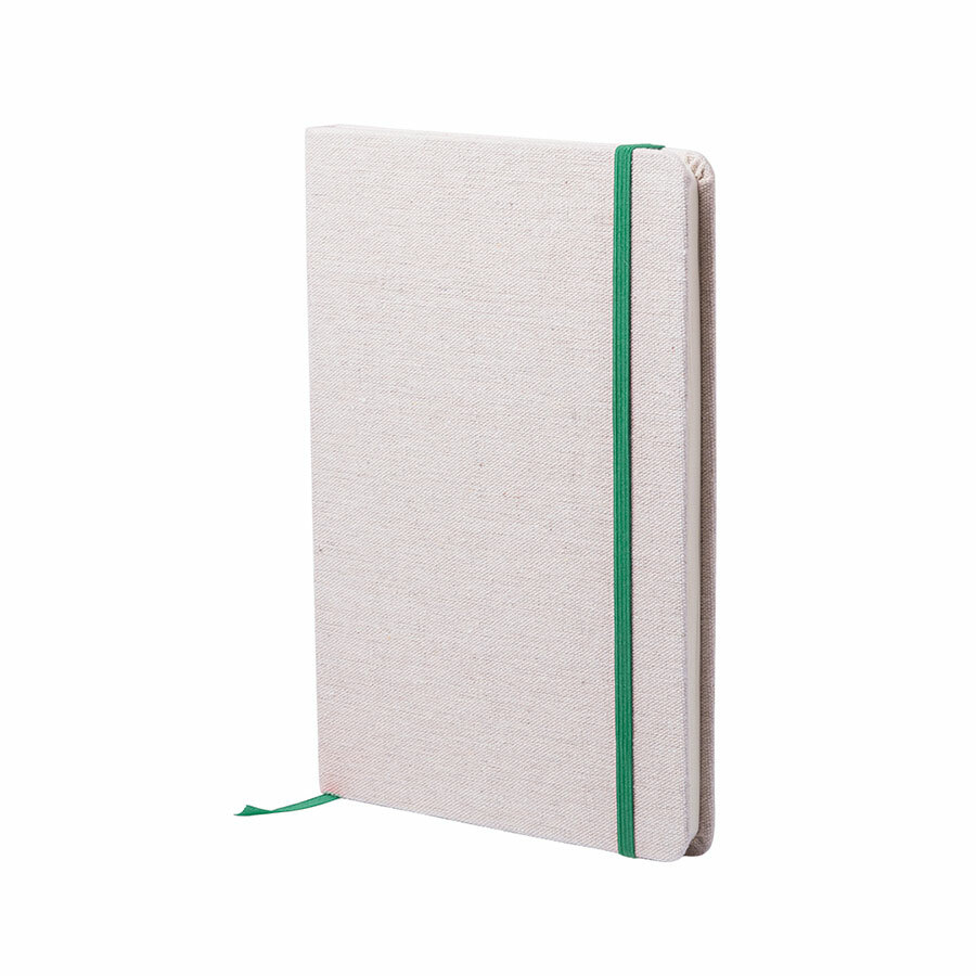 Блокнот для записей TELMAK, зелёный, хлопок, 14 x 21 x 1.5 cm