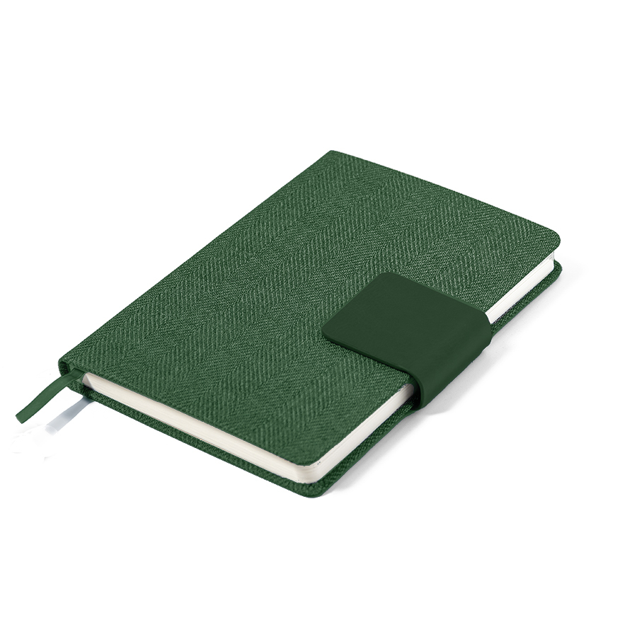 Ежедневник недатированный Mod, А5, зеленый, кремовый блок