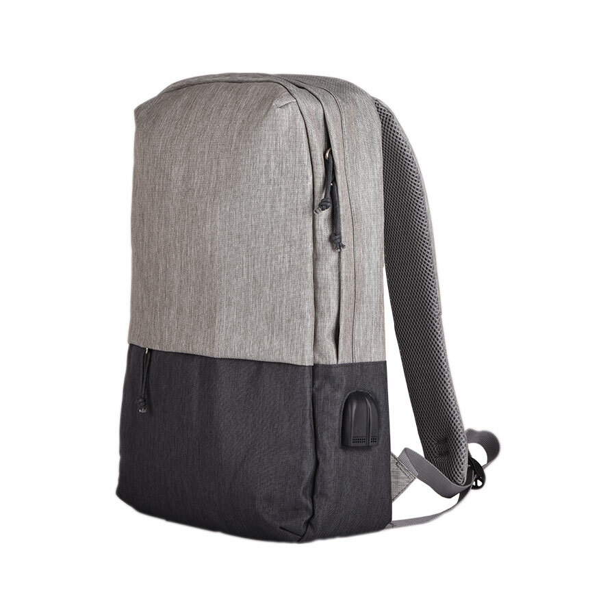 Рюкзак &quot;Beam&quot;, серый/темно-серый, 44х30х10 см, ткань верха: 100% полиамид, подкладка: 100% полиэстер