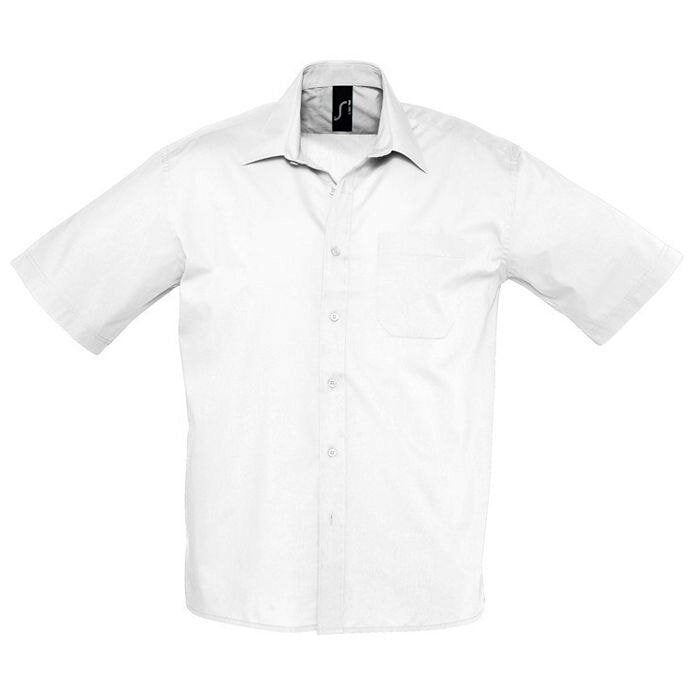 Рубашка&quot;Bristol&quot;, белый_4XL, 65% полиэстер, 35% хлопок, 105г/м2