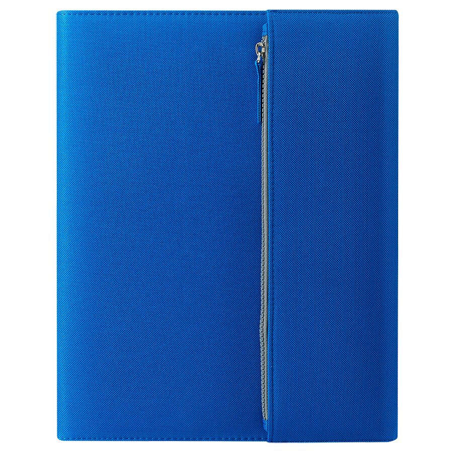 Папка А4  &amp;quot;PATRIX&amp;quot;  с блокнотом и карманом  на молнии, синяя, полиэстер 600D