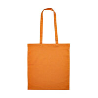 Сумка для покупок из хлопка &quot;Eco&quot;; оранжевый; 38х42 см, длина ручек 70 см.