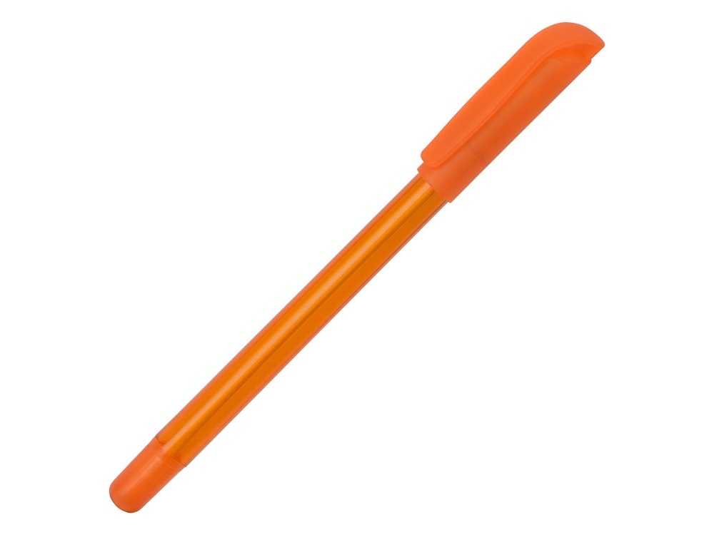 Ручка шариковая пластиковая &quot;Delta&quot; из переработанных контейнеров, оранжевая