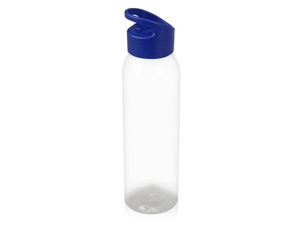 Бутылка для воды &quot;Plain&quot; 630 мл, прозрачный/синий