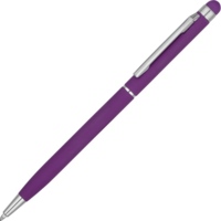 Ручка-стилус шариковая &quot;Jucy Soft&quot; с покрытием soft touch, фиолетовый (Р)