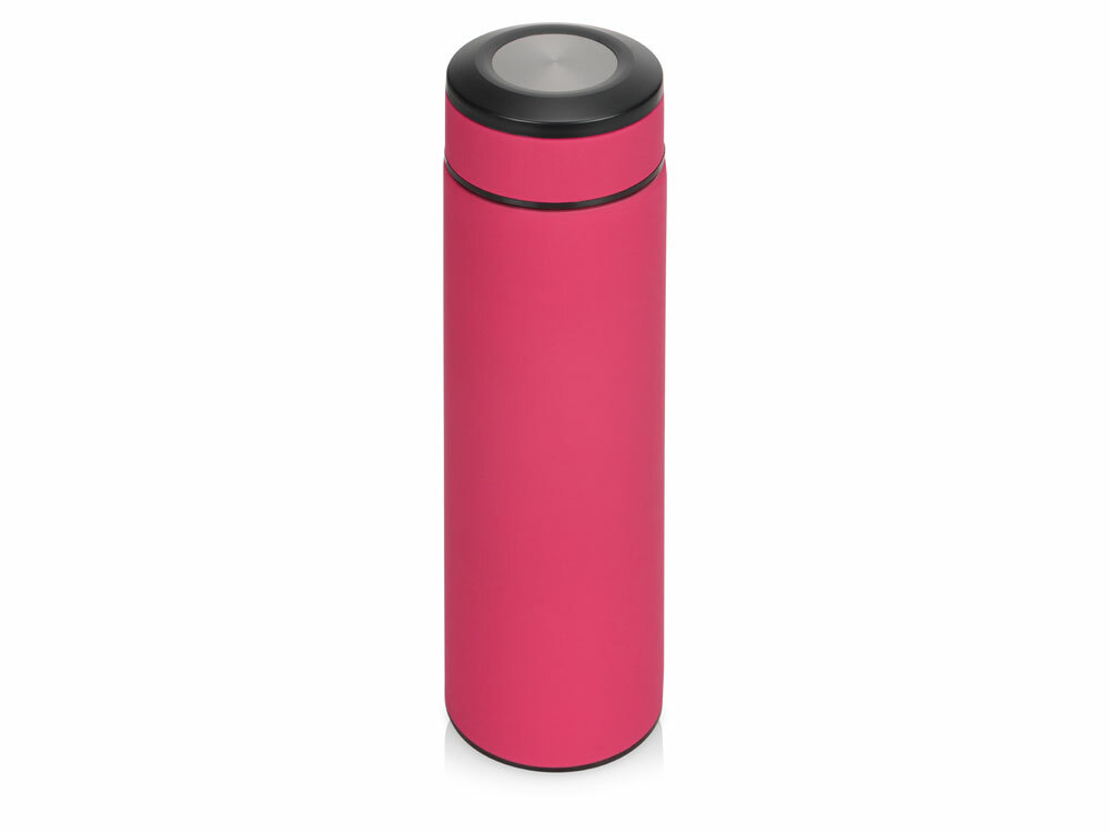 Термос «Confident» с покрытием soft-touch 420мл, розовый