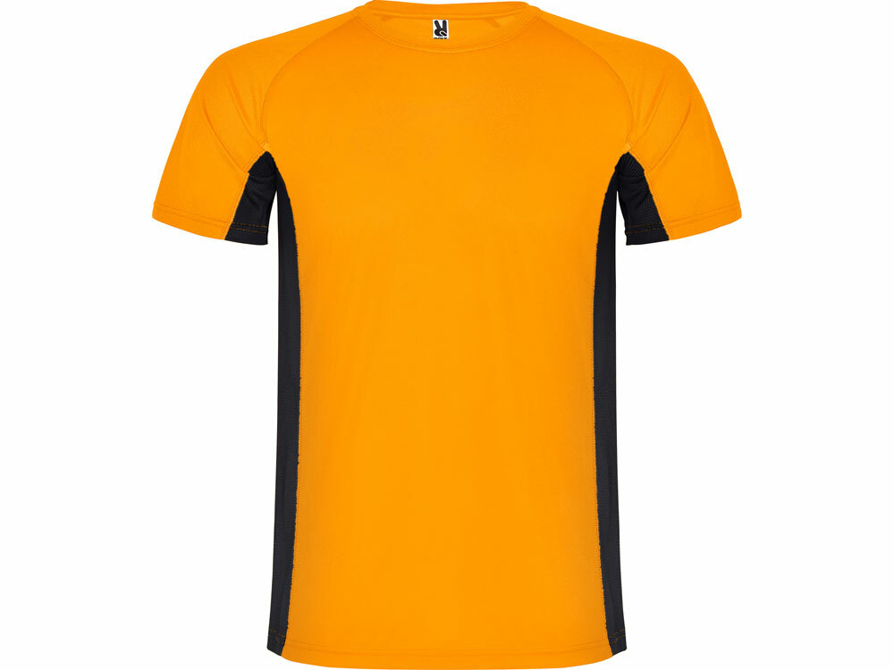 Спортивная футболка &quot;Shanghai&quot; детская, неоновый оранжевый/черный