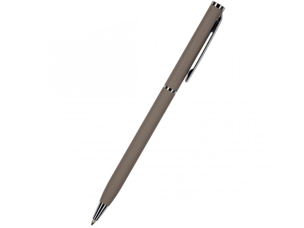 Ручка &quot;Palermo&quot; шариковая  автоматическая, серый металлический корпус  0,7 мм, синяя