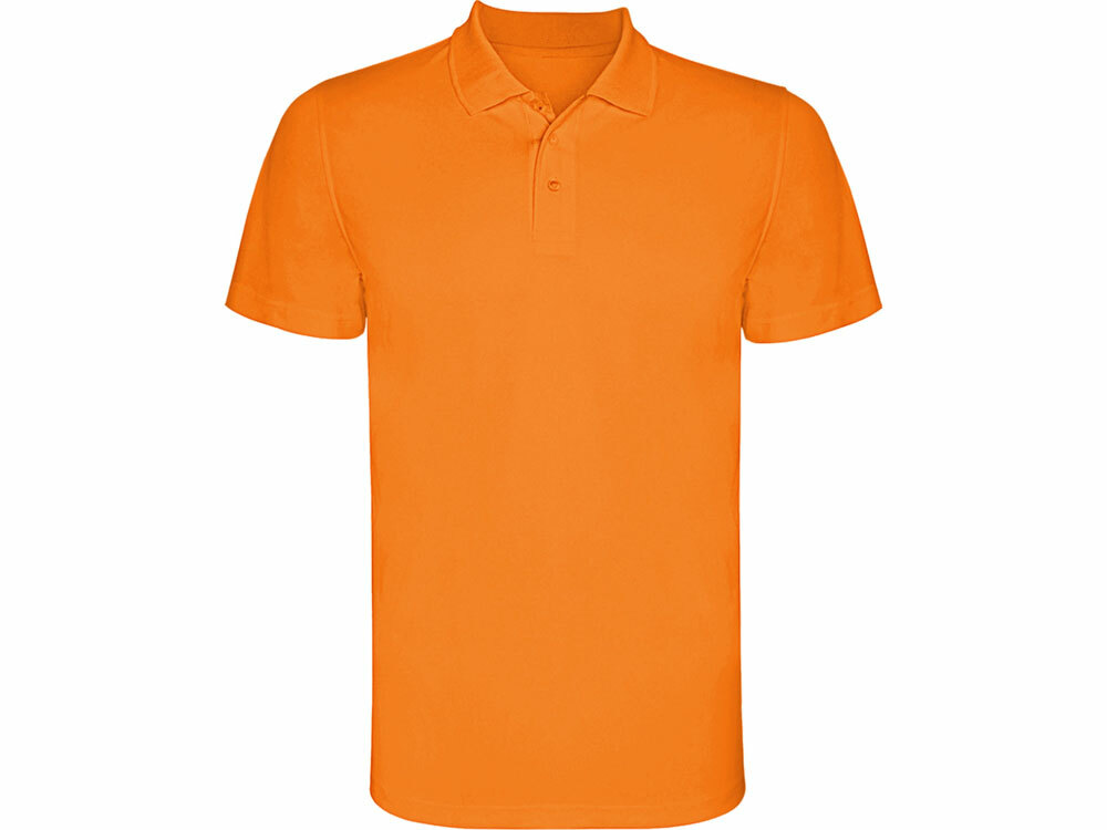 Рубашка поло &quot;Monzha&quot; мужская, неоновый оранжевый