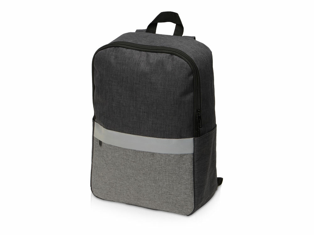 Рюкзак Merit со светоотражающей полосой и отделением для ноутбука 15.6&#039;&#039;, серый