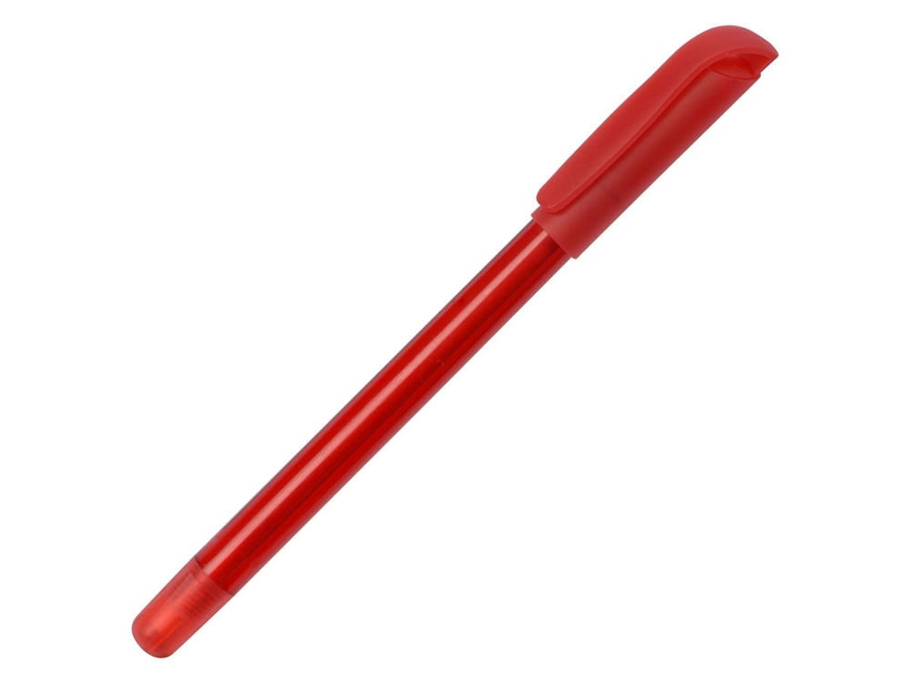Ручка шариковая пластиковая &quot;Delta&quot; из переработанных контейнеров, красная