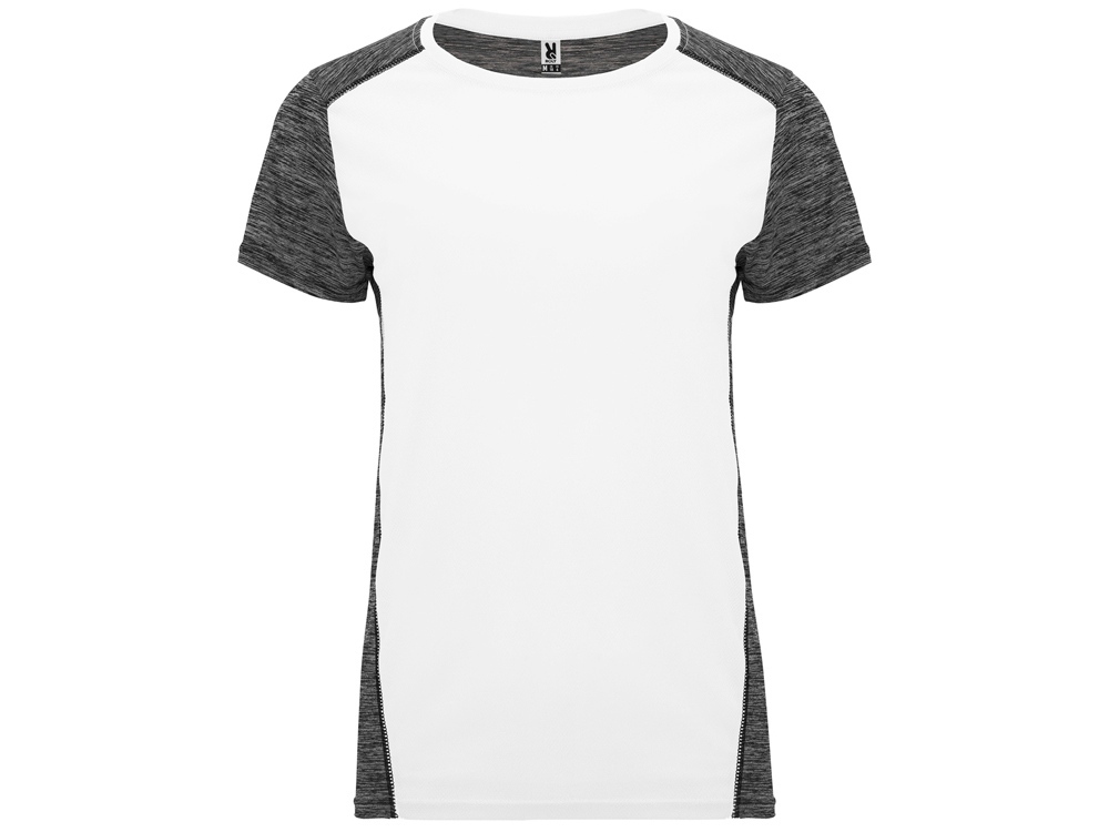 Спортивная футболка &quot;Zolder&quot; женская, белый/меланжевый черный