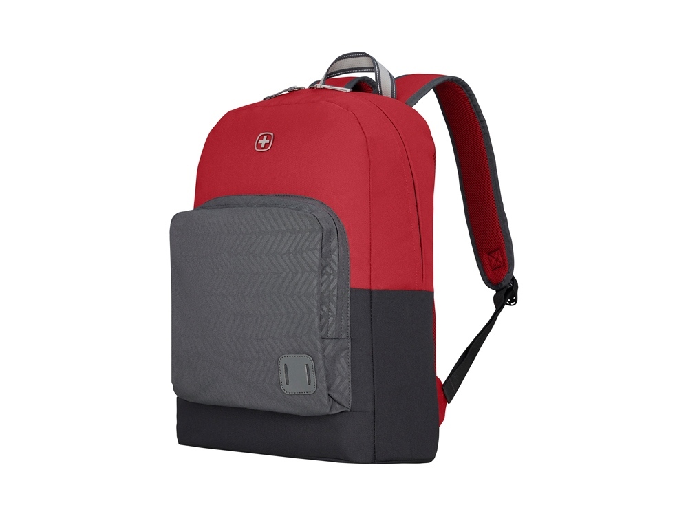 Рюкзак WENGER NEXT Crango 16&quot;, красный/черный, переработанный ПЭТ/Полиэстер, 33х22х46 см, 27 л.