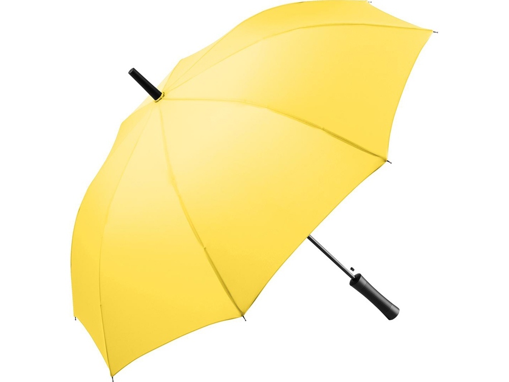 Зонт-трость «Resist» с повышенной стойкостью к порывам ветра, желтый