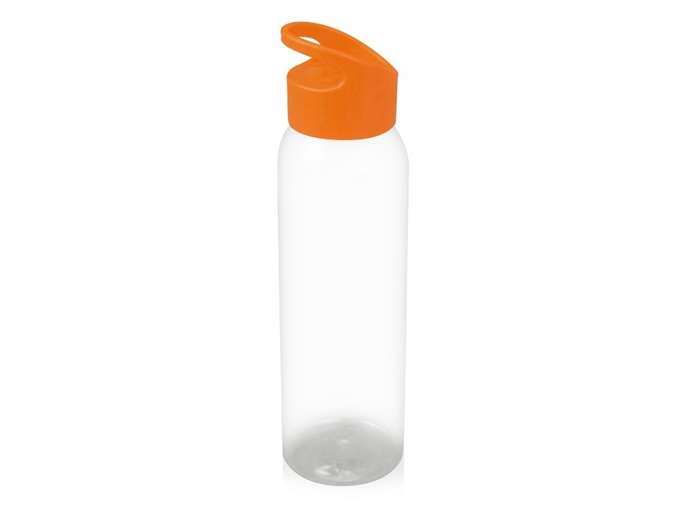 Бутылка для воды &quot;Plain&quot; 630 мл, прозрачный/оранжевый