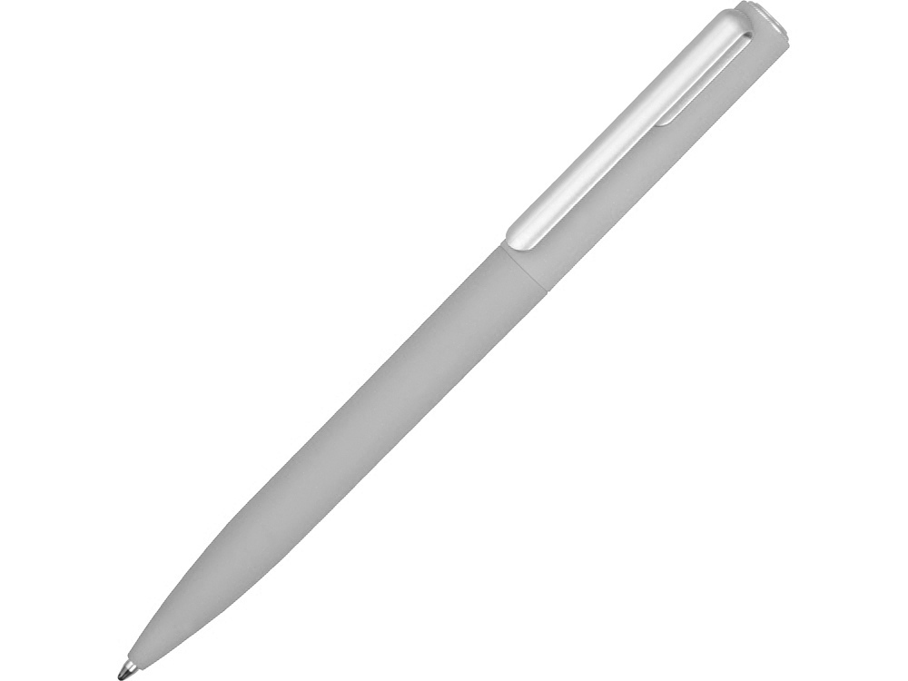 Ручка шариковая пластиковая &quot;Bon&quot; с покрытием soft touch, серый