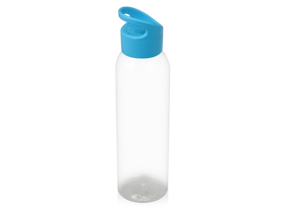 Бутылка для воды &quot;Plain&quot; 630 мл, прозрачный/голубой