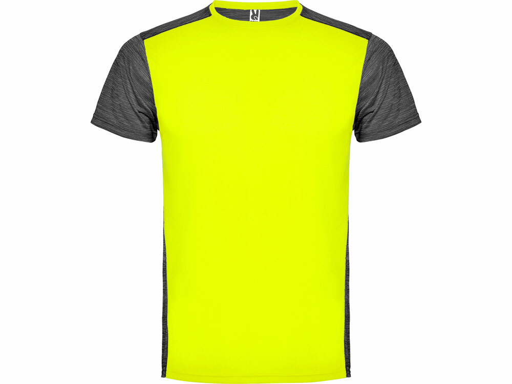 Спортивная футболка &quot;Zolder&quot; мужская, неоновый желтый/черный меланж