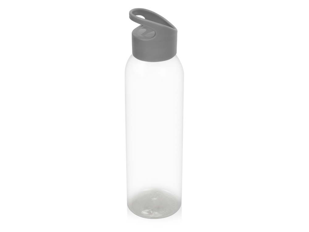 Бутылка для воды &quot;Plain&quot; 630 мл, прозрачный/серый