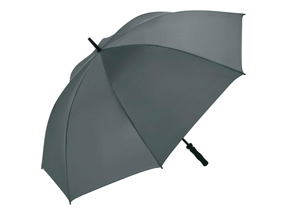 Зонт-трость «Shelter» c большим куполом, серый