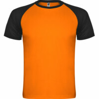 Спортивная футболка &quot;Indianapolis&quot; детская, неоновый оранжевый/черный