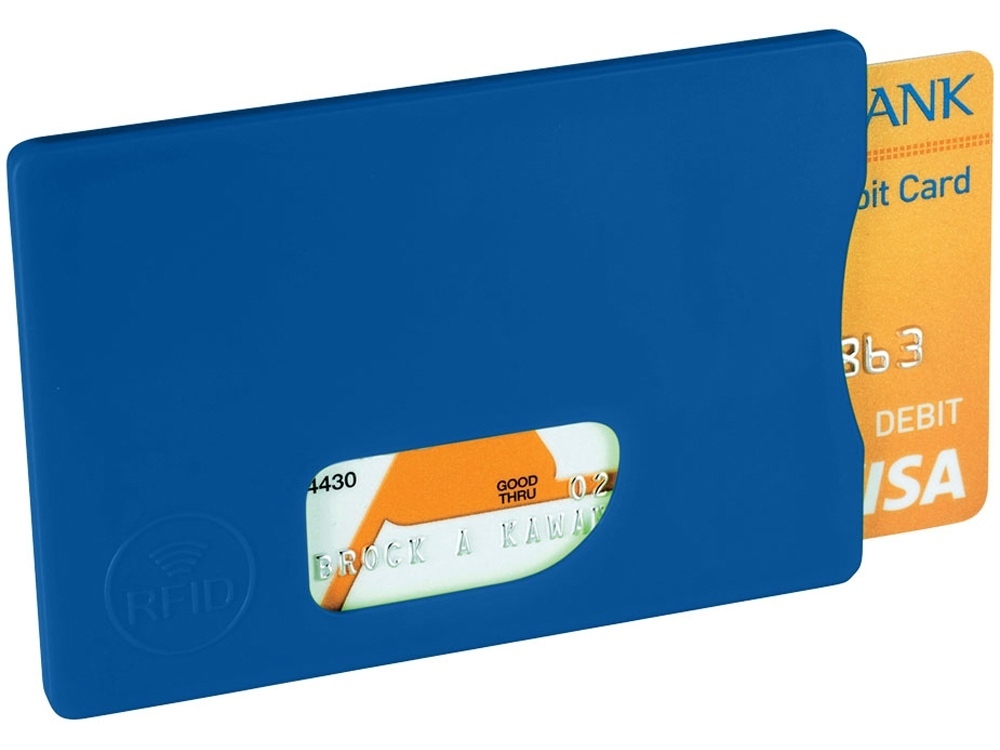 Защитный RFID чехол для кредитной карты &quot;Arnox&quot;, ярко-синий