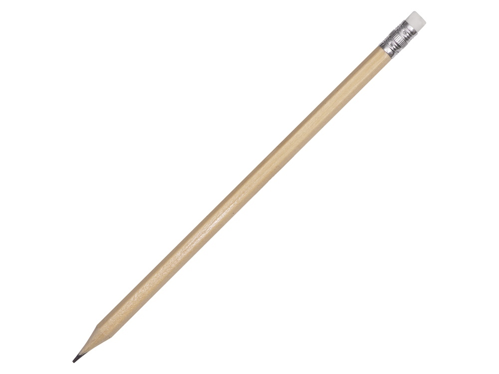 Шестигранный карандаш с ластиком &quot;Presto&quot;, натуральный