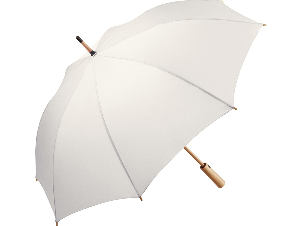 Зонт 7379  AC midsize bamboo umbrella ÖkoBrella  natural white wS