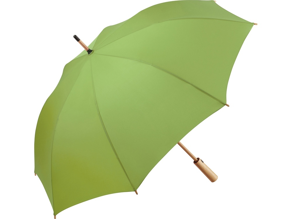 Зонт 7379  AC midsize bamboo umbrella ÖkoBrella  lime