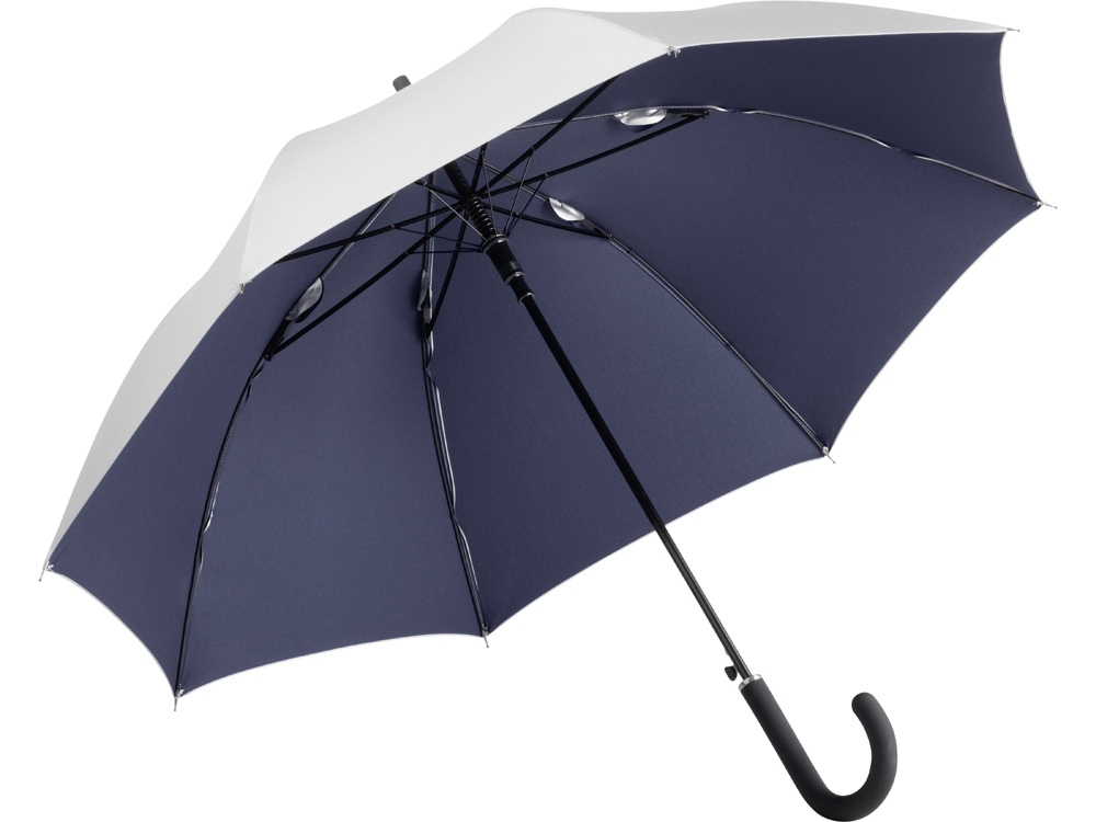 Зонт 7119 AC regular umbrella FARE® Collection silver/dark blue
