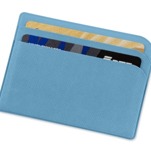 Картхолдер для 3-пластиковых карт &quot;Favor&quot;, голубой