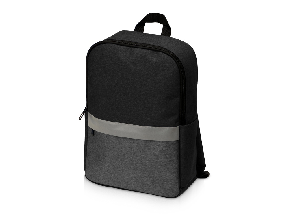 Рюкзак Merit со светоотражающей полосой и отделением для ноутбука 15.6&#039;&#039;, черный