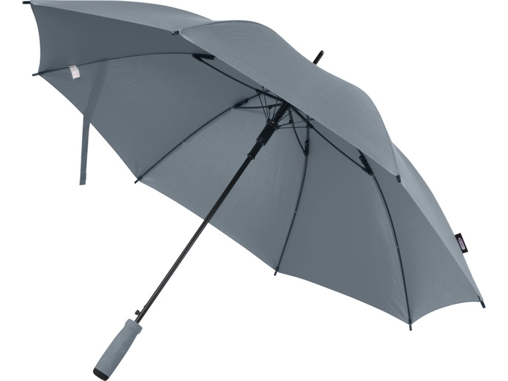 Зонт трость 23&quot; Niel из переработанного ПЭТ-пластика, полуавтомат - Серый