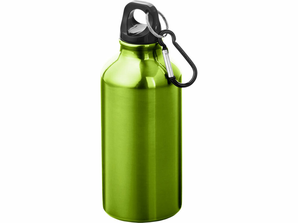 Бутылка для воды с карабином Oregon, объемом 400 мл, зеленое яблоко