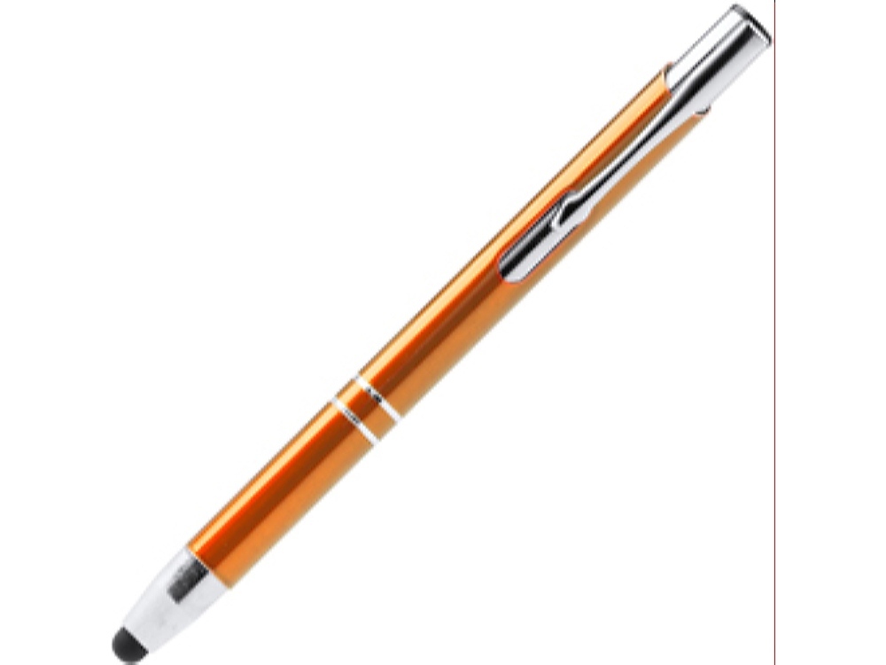 Ручка-стилус металлическая шариковая KRUGER, апельсин