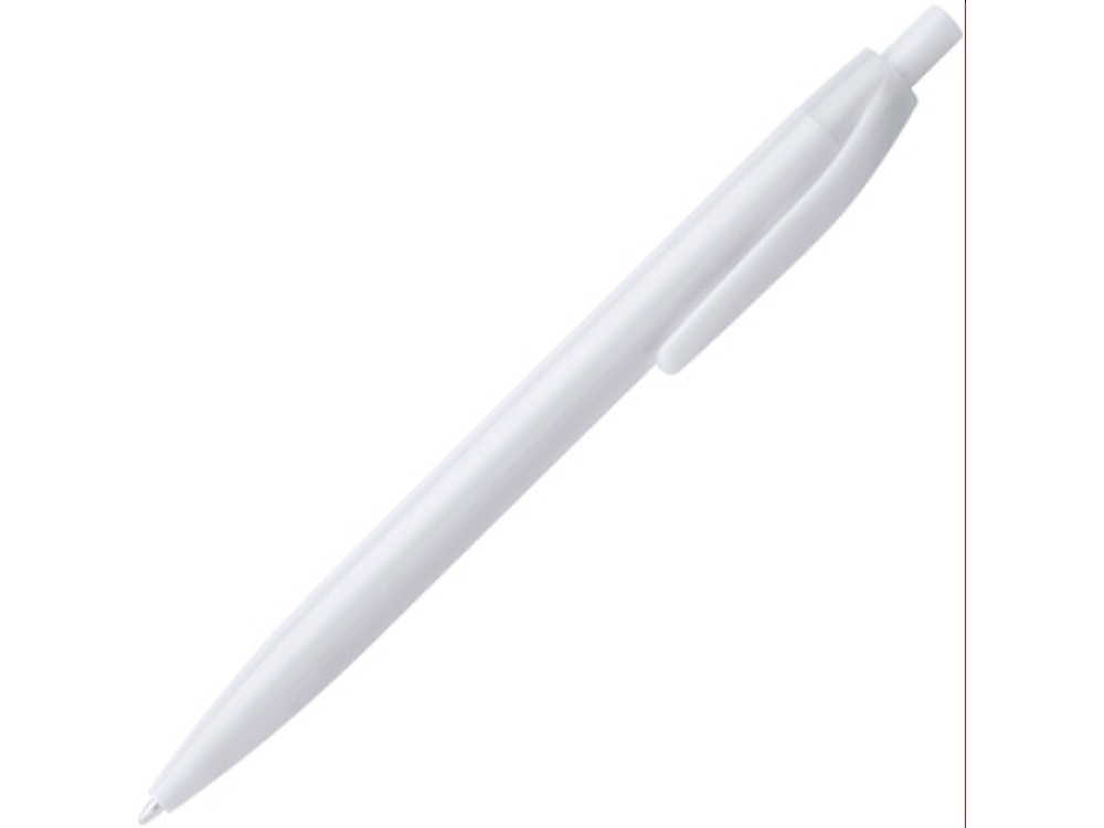 Ручка пластиковая шариковая STIX, черный чернила, белый