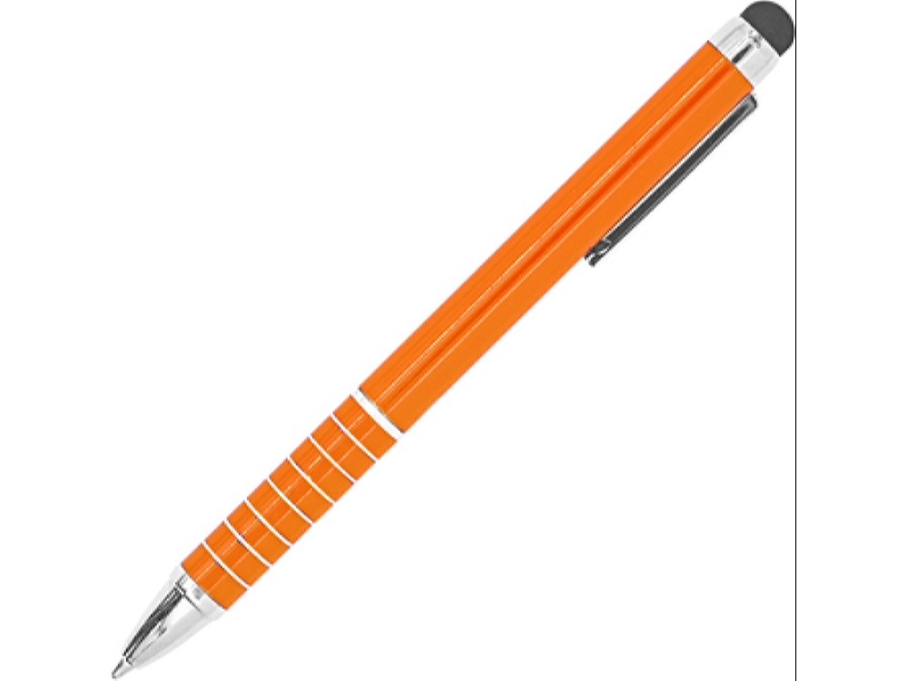 Ручка-стилус металлическая шариковая CANAIMA, апельсин