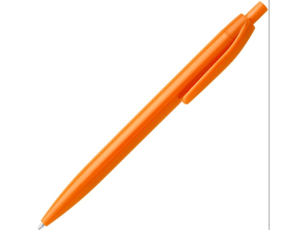 Ручка пластиковая шариковая STIX, черный чернила, оранжевый