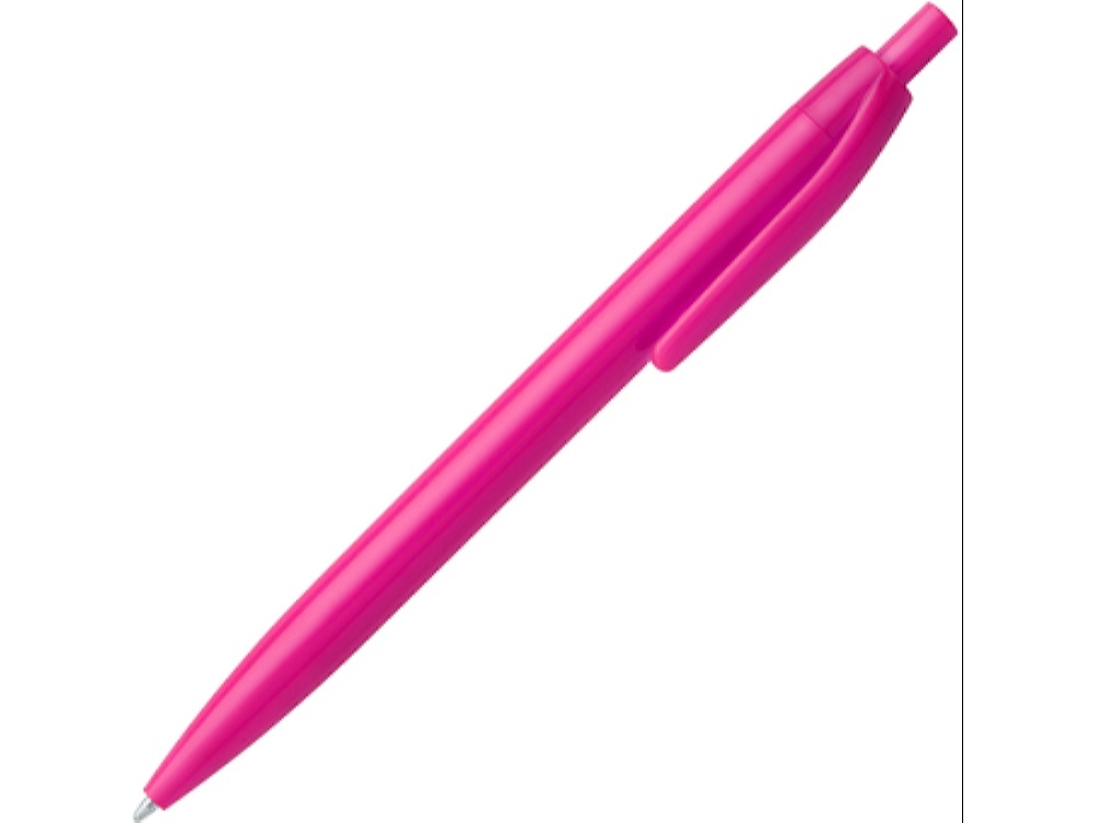 Ручка пластиковая шариковая STIX, черный чернила, фуксия