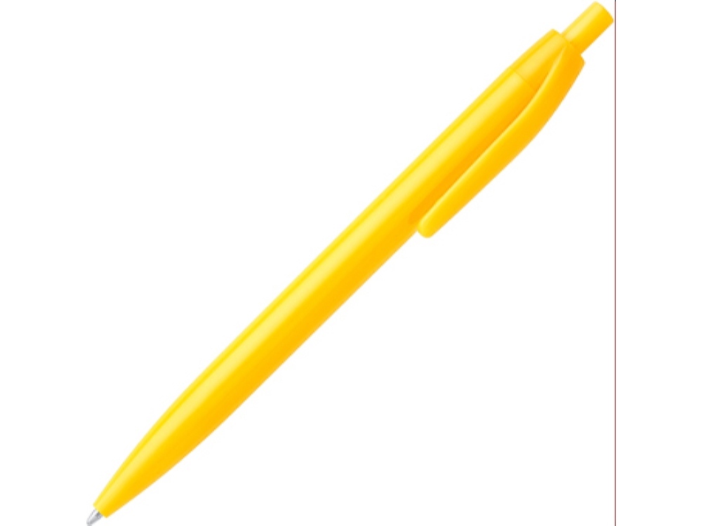 Ручка пластиковая шариковая STIX, черный чернила, желтый