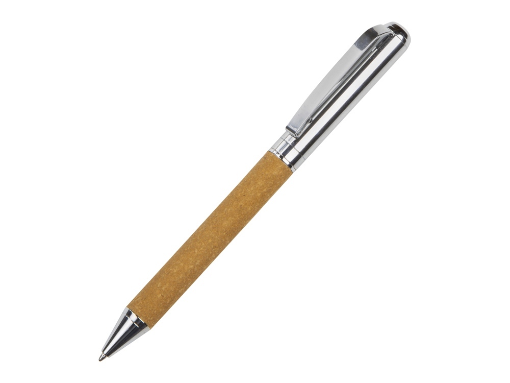 Шариковая ручка из переработанной стали и переработанной кожи &quot;Venera&quot;, коричневая