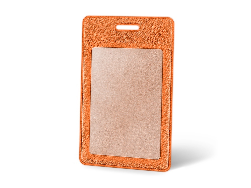 Вертикальный карман из экокожи для карты &quot;Favor&quot;, оранжевый