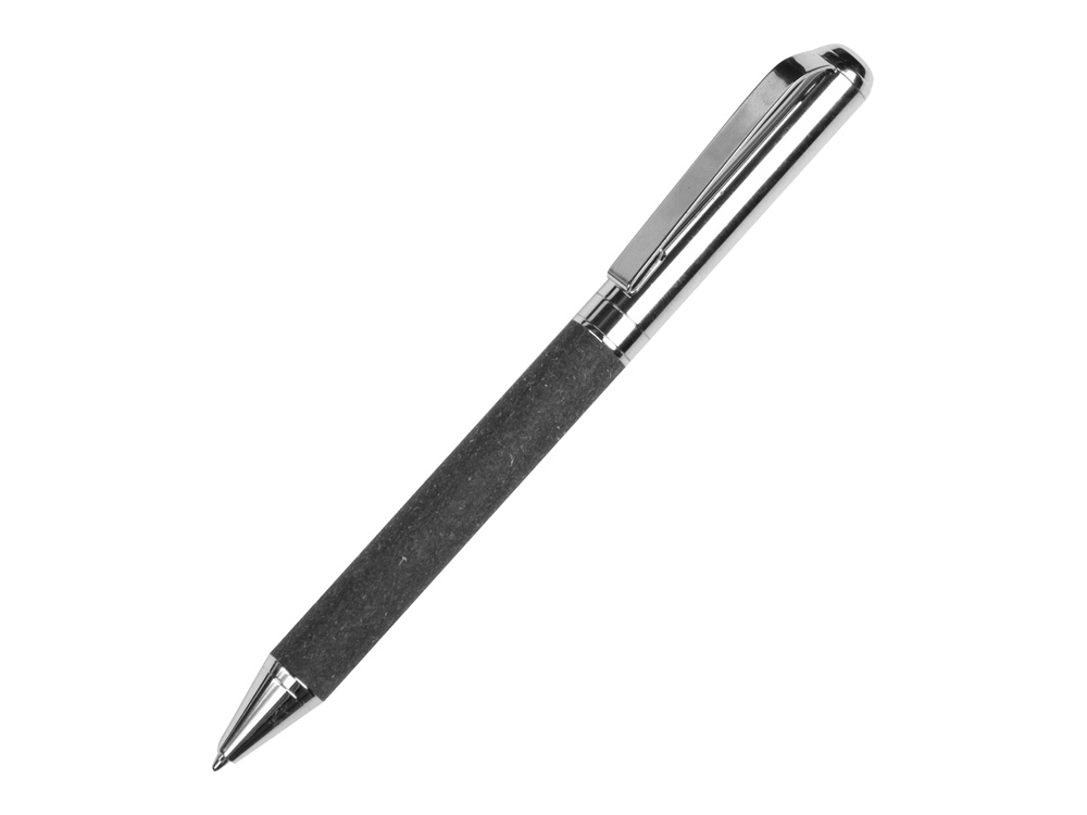 Шариковая ручка из переработанной стали и переработанной кожи &quot;Venera&quot;, серая
