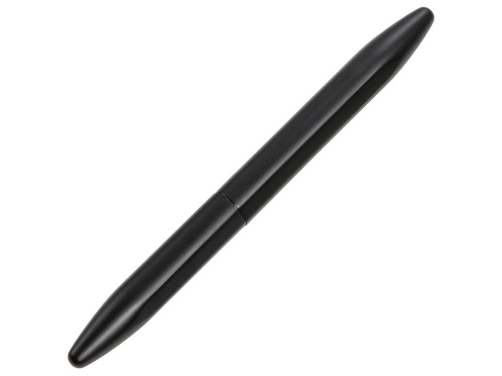 Металлическая ручка-роллер &quot;Bullet&quot; с серебристым зеркальным слоем, матовый черный